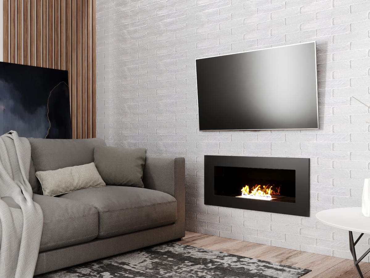 Биокамин "Русский огонь" Лайт 900V встраиваемый с защитным и декоративным стеклом по цене 29 050 руб.