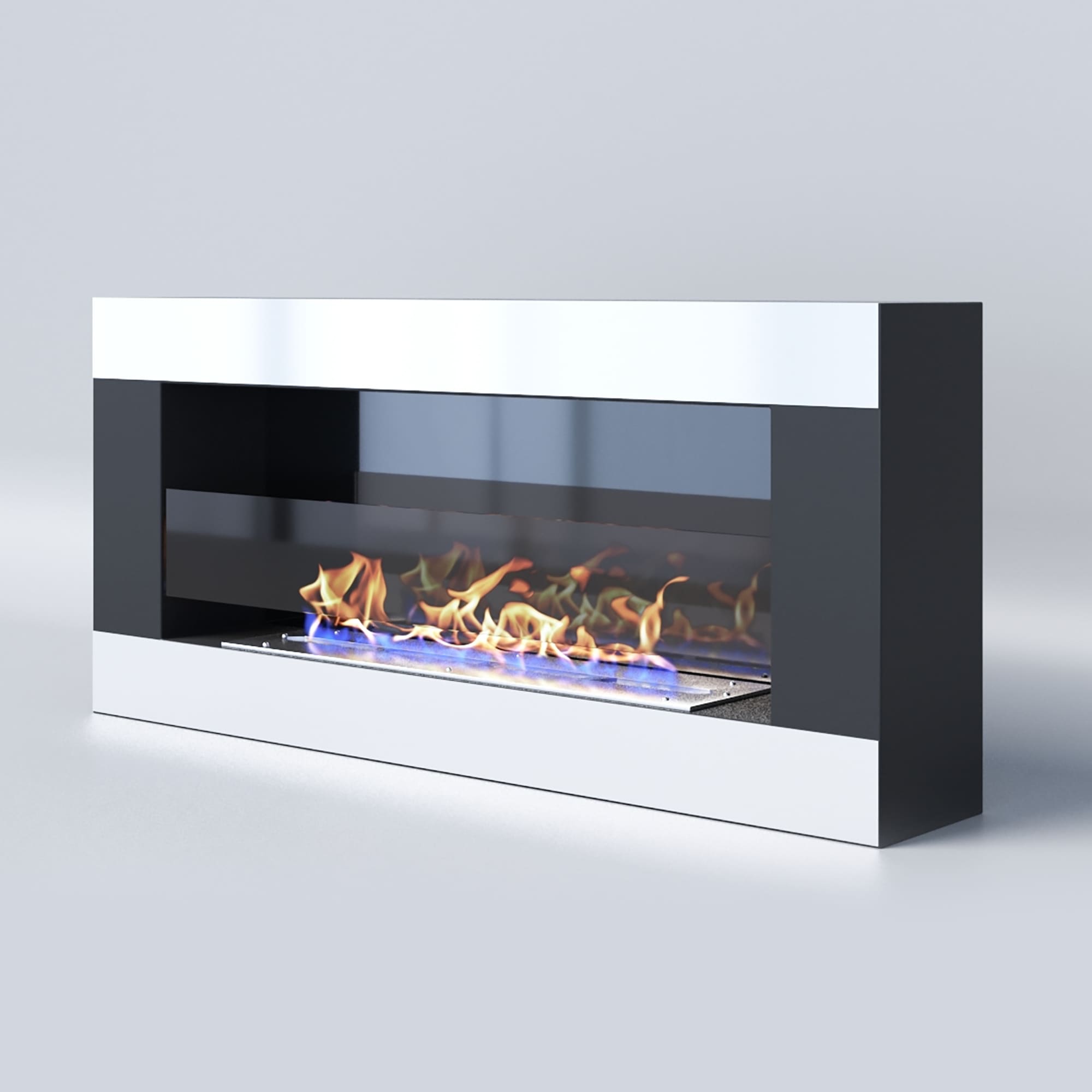 Биокамин "Русский огонь" Модерн 900N настенный с защитным и декоративным стеклом по цене 40 100 руб.