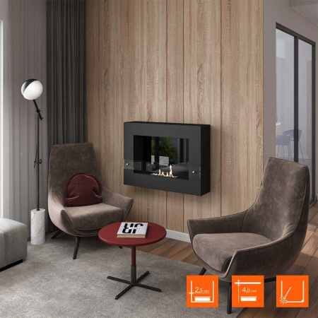 Биокамин SteelHeat WALL GRAND 900 LITE черный, стекло, стемалит Биокамин SteelHeat WALL GRAND 900 LITE черный, стекло, стемалит по цене 34 755 руб.