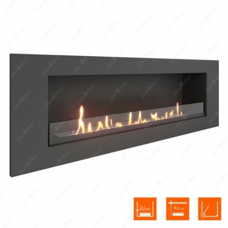 Биокамин SteelHeat LONG 1200 XL стекло по цене 41 904 руб.