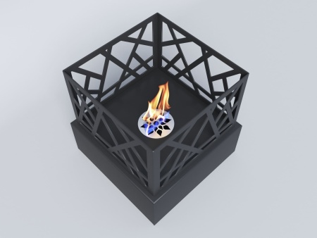 Биокамин "Русский огонь" Бруклин черный по цене 12 000 руб.