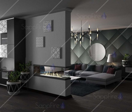 Встраиваемый торцевой сквозной очаг 600 SappFire Встраиваемый торцевой сквозной очаг 600 SappFire по цене 37 950 руб.