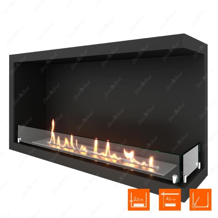 Биокамин угловой SteelHeat Leader 900 правый стекло по цене 35 851 руб.