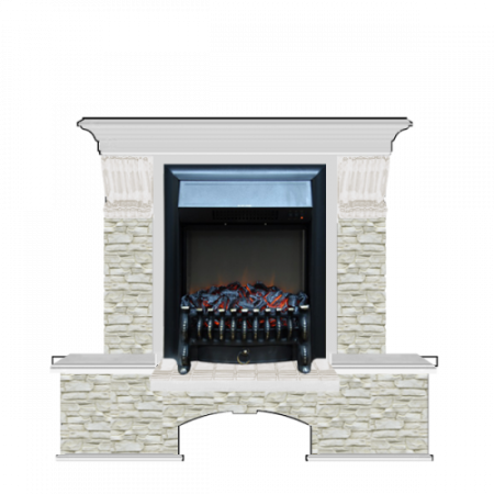 Бостон К Грот однотонный (беленый дуб)+Fobos Black