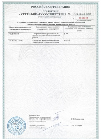 
Газовая топка Vero Design NI G4